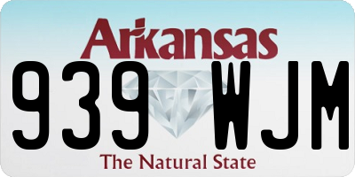 AR license plate 939WJM