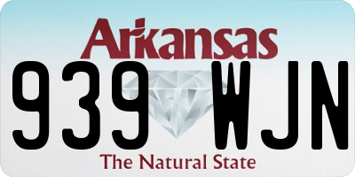 AR license plate 939WJN