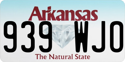 AR license plate 939WJO