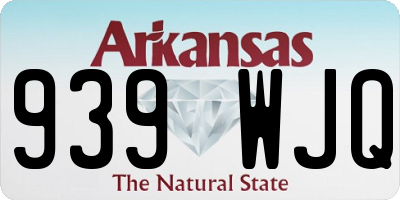 AR license plate 939WJQ