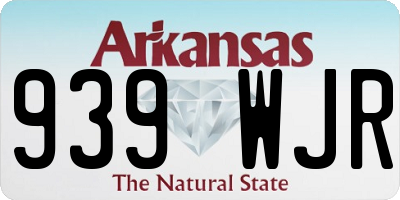 AR license plate 939WJR