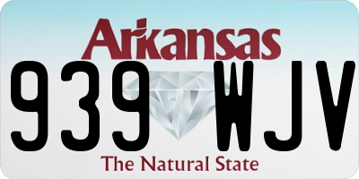 AR license plate 939WJV