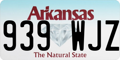 AR license plate 939WJZ