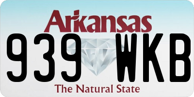 AR license plate 939WKB