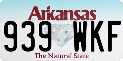 AR license plate 939WKF