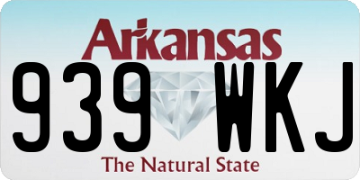 AR license plate 939WKJ