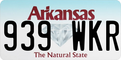 AR license plate 939WKR