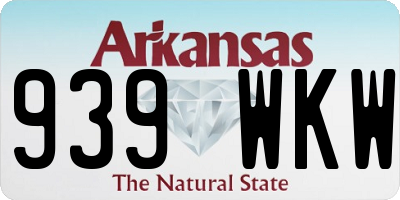 AR license plate 939WKW