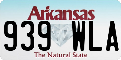 AR license plate 939WLA