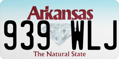 AR license plate 939WLJ