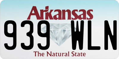 AR license plate 939WLN