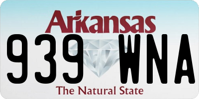 AR license plate 939WNA