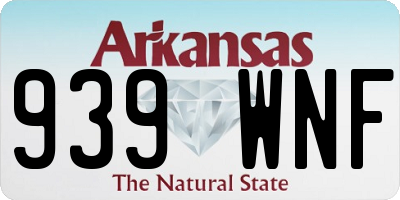 AR license plate 939WNF