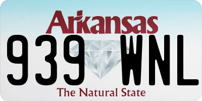 AR license plate 939WNL