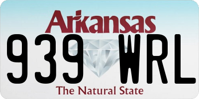 AR license plate 939WRL