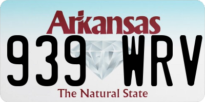 AR license plate 939WRV