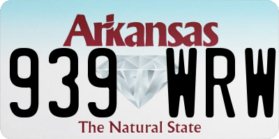 AR license plate 939WRW