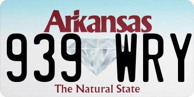 AR license plate 939WRY