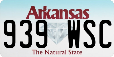 AR license plate 939WSC