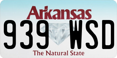 AR license plate 939WSD