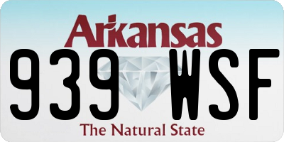 AR license plate 939WSF