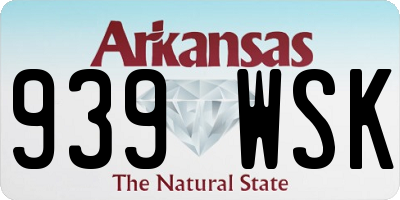 AR license plate 939WSK