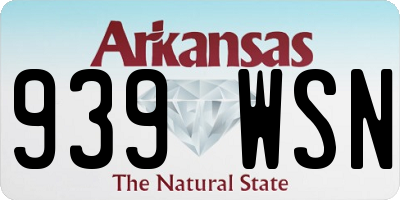AR license plate 939WSN