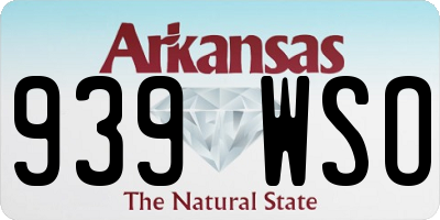 AR license plate 939WSO