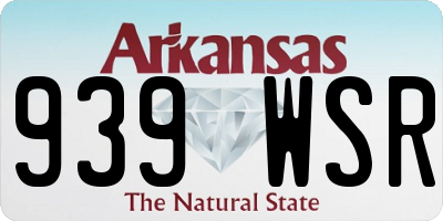 AR license plate 939WSR