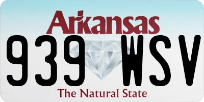 AR license plate 939WSV