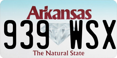 AR license plate 939WSX