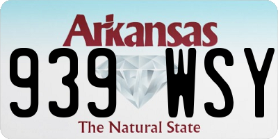 AR license plate 939WSY
