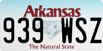 AR license plate 939WSZ