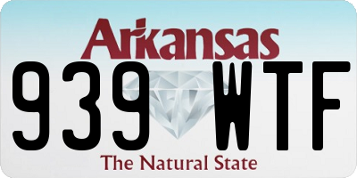AR license plate 939WTF