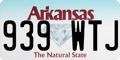 AR license plate 939WTJ