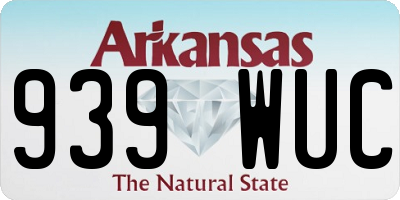 AR license plate 939WUC