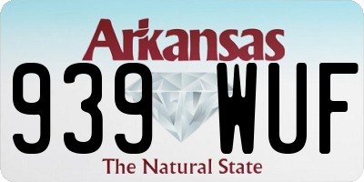AR license plate 939WUF