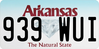 AR license plate 939WUI