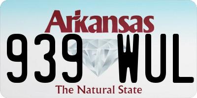 AR license plate 939WUL