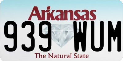 AR license plate 939WUM