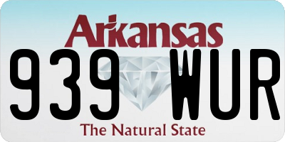 AR license plate 939WUR