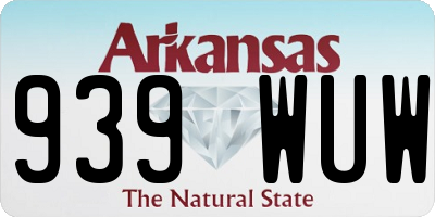 AR license plate 939WUW