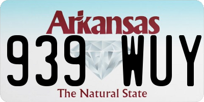 AR license plate 939WUY