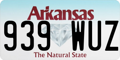 AR license plate 939WUZ
