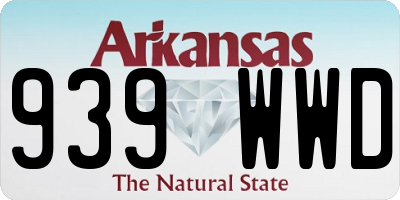 AR license plate 939WWD