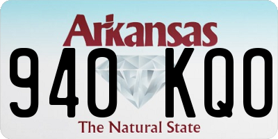 AR license plate 940KQO