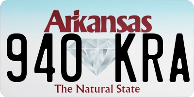 AR license plate 940KRA