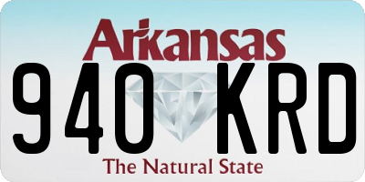 AR license plate 940KRD