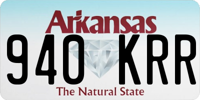 AR license plate 940KRR