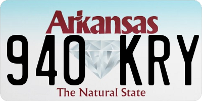 AR license plate 940KRY